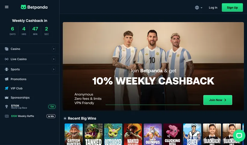 BetPanda homepage screenshot