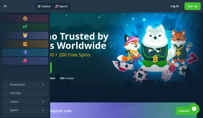 Wild.io homepage screenshot
